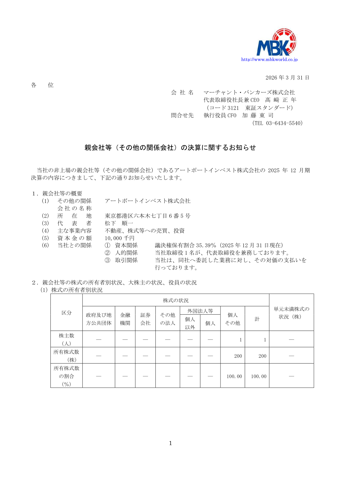 マーチャント IR