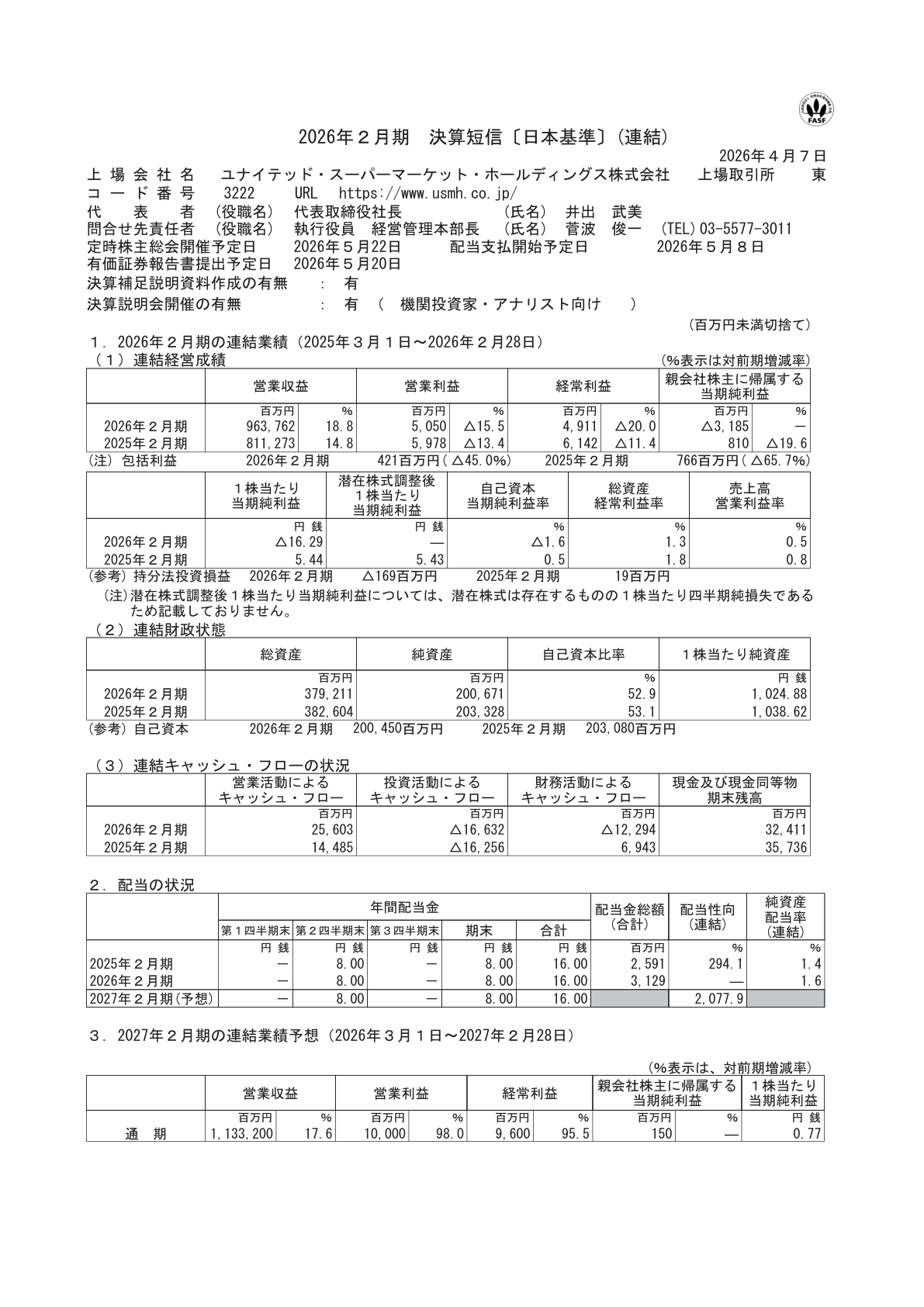 Ｕ．Ｓ．Ｍ．Ｈ IR