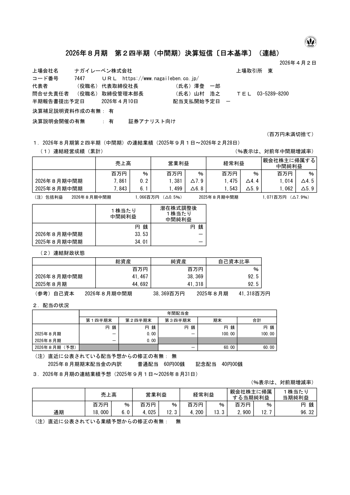 ナガイレーベ IR